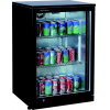 Шкаф холодильный для напитков (минибар), 138л, 1 дверь стекло, 2 полки, ножки, 0/+8С, дин.охл., черный