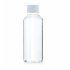 Бутылка 0,1л круглая D28мм с белой крышкой ПЭТ прозрачный
